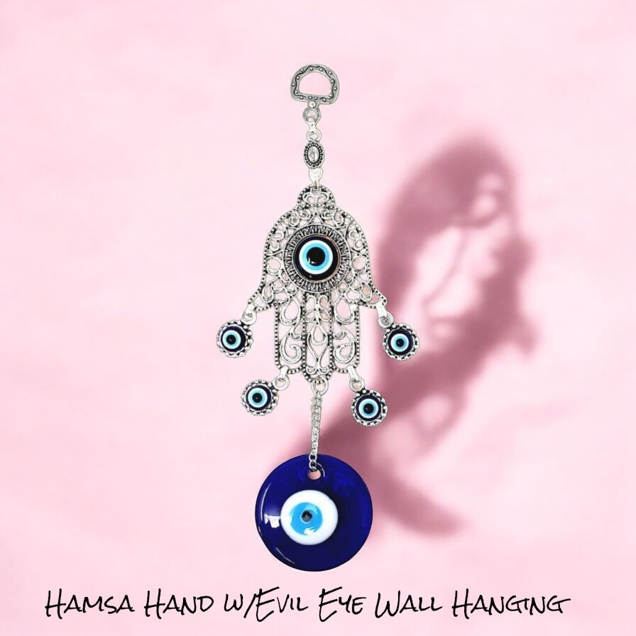 Hamsa Hand w/Evil Eye Wall Hanging