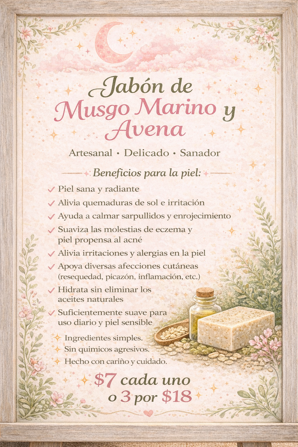 Sea Moss Oatmeal Soap