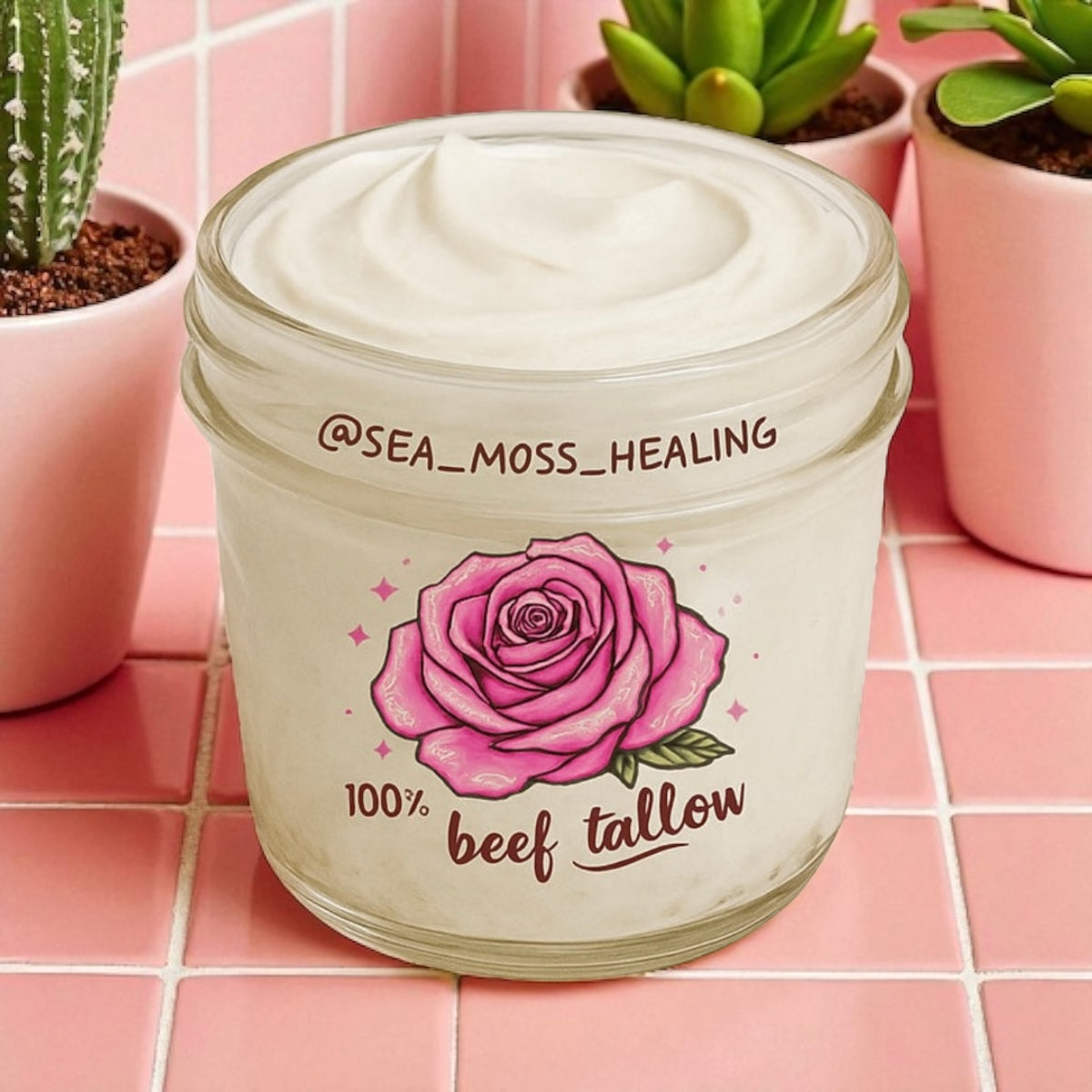 Beef Tallow Whipped - Rose Scented