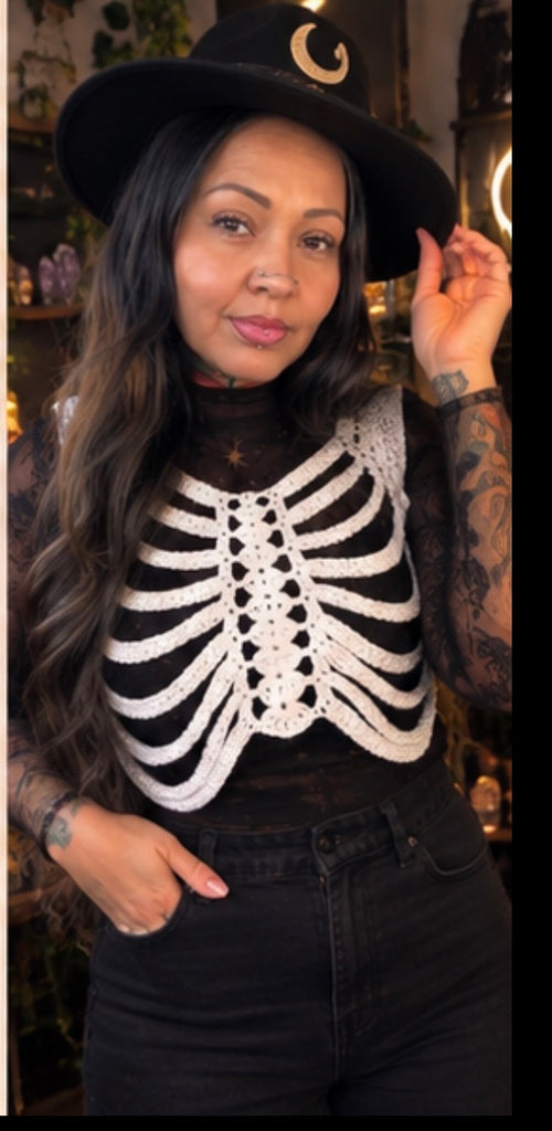 Crochet Skull Vest