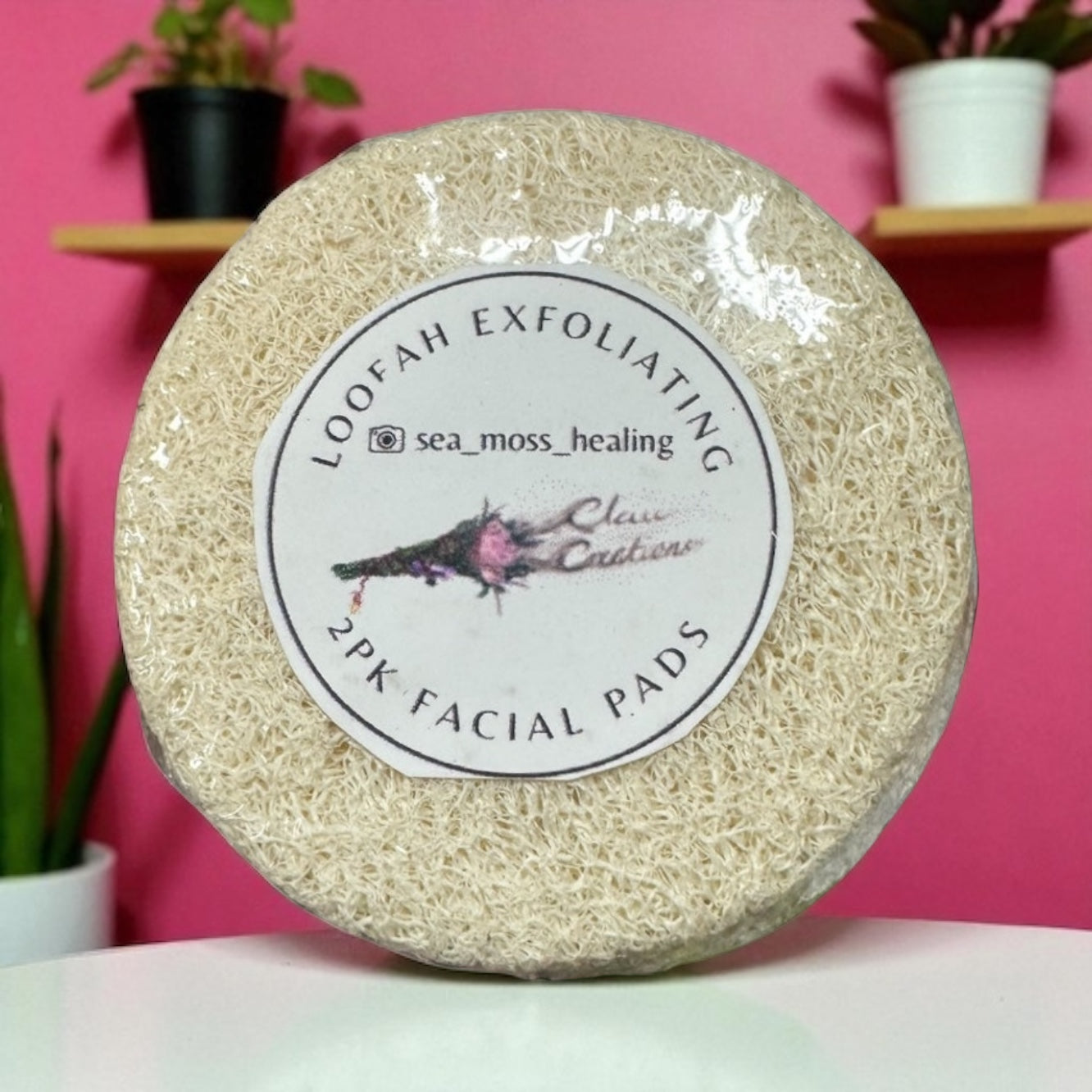 Natural Exfoliating Facial Loofah 2pk