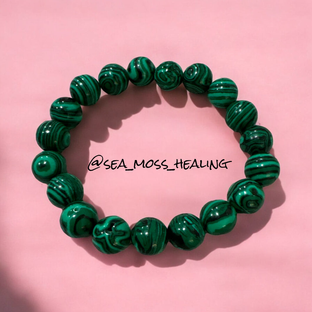 Malachite Bracelets 7.5” (10mm)