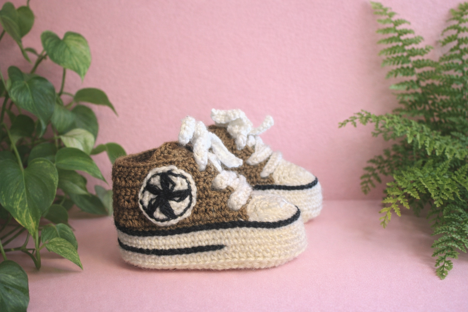 Handmade Crochet Baby Sneakers