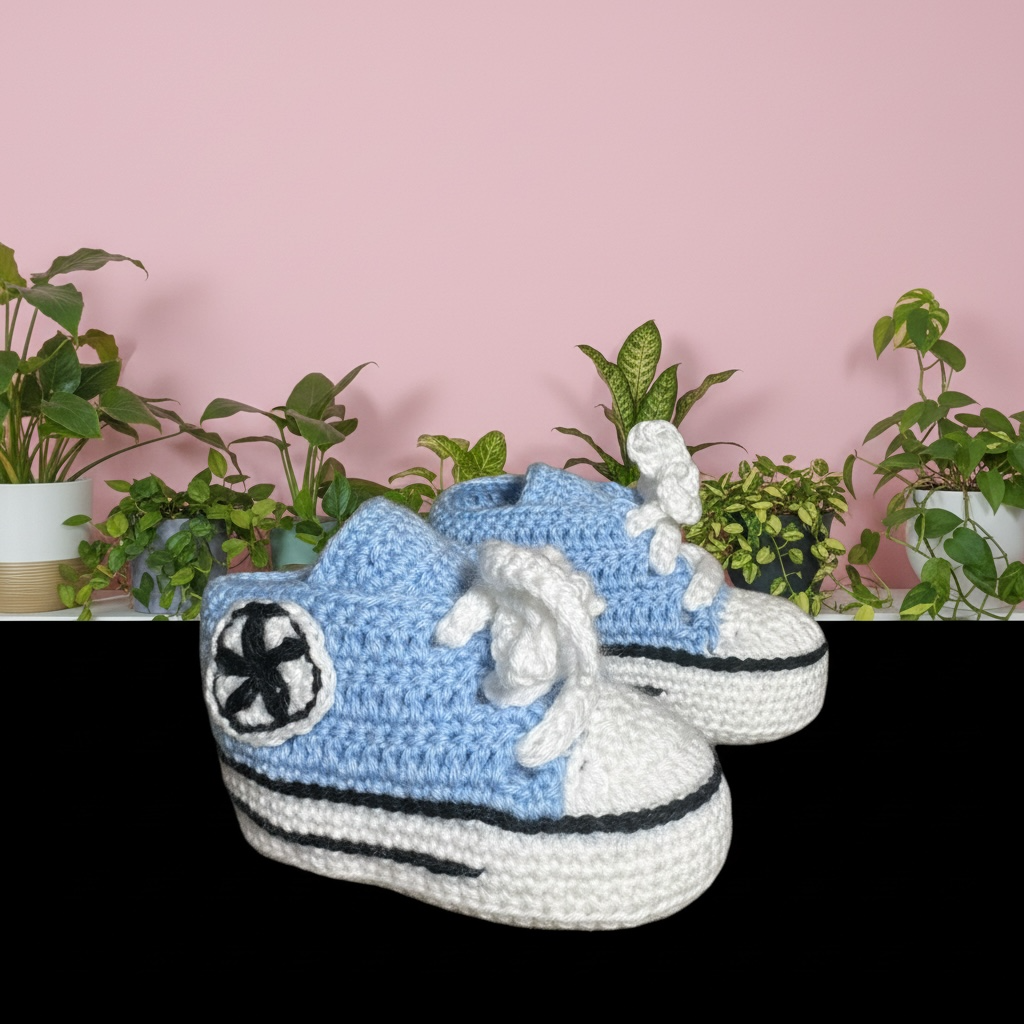 Handmade Crochet Baby Sneakers