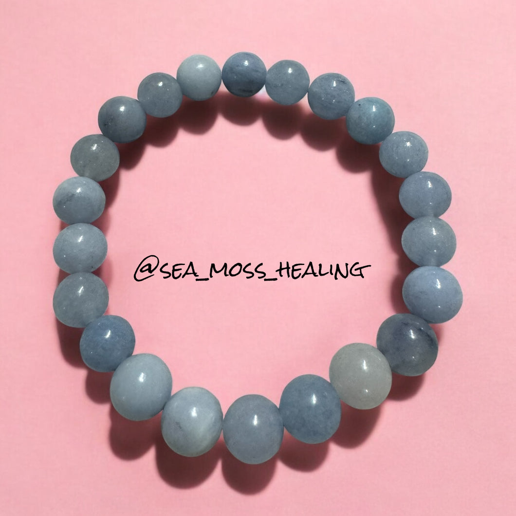 Aquamarine Bracelet 7” (8mm)